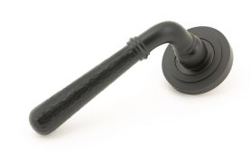 46082 From The Anvil Aged Bronze Hammered Newbury Lever on Rose Set &lpar;Art Deco&rpar;