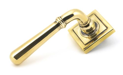 Click Here To Enlarge This Photo Of 50020 From The Anvil Aged Brass Newbury Lever on Rose Set &lpar;Square&rpar; - Unsprung