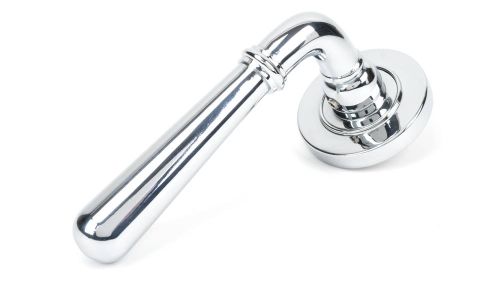 Click Here To Enlarge This Photo Of 46053 From The Anvil Polished Chrome Newbury Lever on Rose Set &lpar;Plain&rpar;