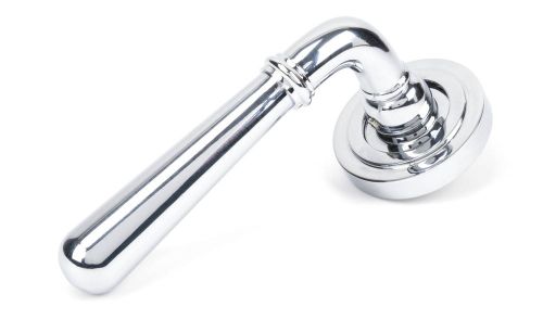 Click Here To Enlarge This Photo Of 46054 From The Anvil Polished Chrome Newbury Lever on Rose Set &lpar;Art Deco&rpar;