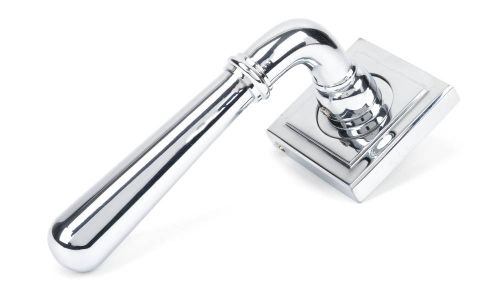 Click Here To Enlarge This Photo Of 46056 From The Anvil Polished Chrome Newbury Lever on Rose Set &lpar;Square&rpar;