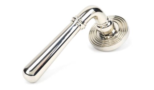 Click Here To Enlarge This Photo Of 46059 From The Anvil Polished Nickel Newbury Lever on Rose Set &lpar;Beehive&rpar;