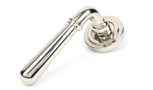 Click Here To Enlarge This Photo Of 50026 From The Anvil Polished Nickel Newbury Lever on Rose Set &lpar;Art Deco&rpar; - Unsprung