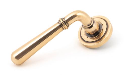 Click Here To Enlarge This Photo Of 50034 From The Anvil Polished Bronze Newbury Lever on Rose Set &lpar;Art Deco&rpar; - Unsprung