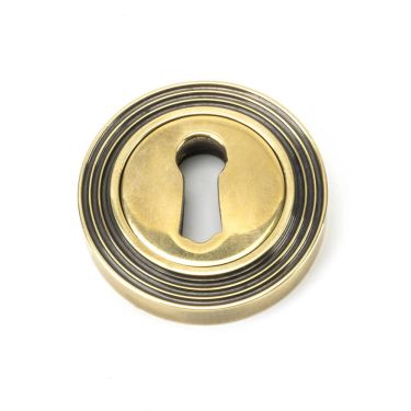 Click Here To Enlarge This Photo Of 45685 From The Anvil Aged Brass Round Escutcheon &lpar;Beehive&rpar;