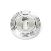 45689 From The Anvil Polished Chrome Round Escutcheon &lpar;Beehive&rpar;