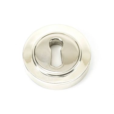 Click Here To Enlarge This Photo Of 45691 From The Anvil Polished Nickel Round Escutcheon &lpar;Plain&rpar;