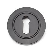 46113 From The Anvil Aged Bronze Round Escutcheon &lpar;Plain&rpar;