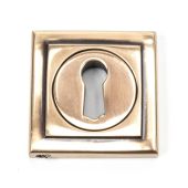 46120 From The Anvil Polished Bronze Round Escutcheon &lpar;Square&rpar;