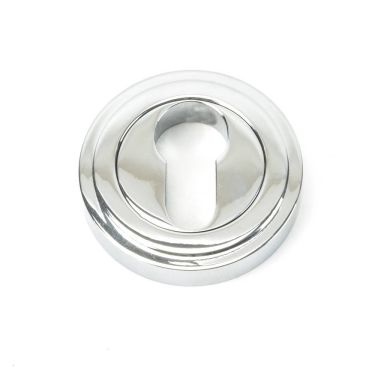 Click Here To Enlarge This Photo Of 45712 From The Anvil Polished Chrome Round Euro Escutcheon &lpar;Art Deco&rpar;