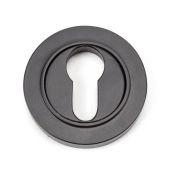 46121 From The Anvil Aged Bronze Round Euro Escutcheon &lpar;Plain&rpar;