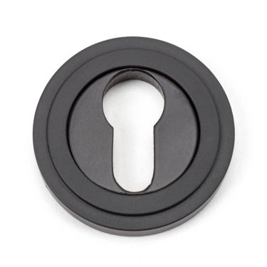 Click Here To Enlarge This Photo Of 46122 From The Anvil Aged Bronze Round Euro Escutcheon &lpar;Art Deco&rpar;