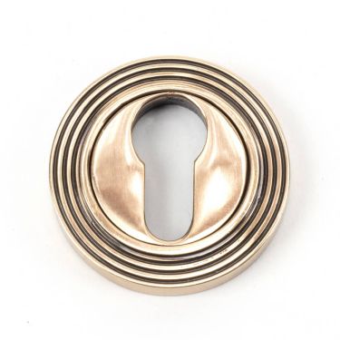 Click Here To Enlarge This Photo Of 46127 From The Anvil Polished Bronze Round Euro Escutcheon &lpar;Beehive&rpar;