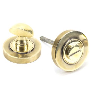 Click Here To Enlarge This Photo Of 45731 From The Anvil Aged Brass Round Thumbturn Set &lpar;Plain&rpar;