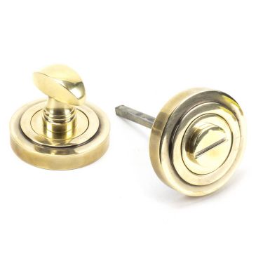 Click Here To Enlarge This Photo Of 45732 From The Anvil Aged Brass Round Thumbturn Set &lpar;Art Deco&rpar;