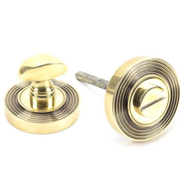 Click Here To Enlarge This Photo Of 45733 From The Anvil Aged Brass Round Thumbturn Set &lpar;Beehive&rpar;
