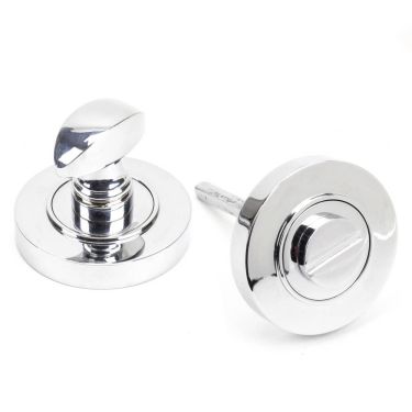 Click Here To Enlarge This Photo Of 45735 From The Anvil Polished Chrome Round Thumbturn Set &lpar;Plain&rpar;