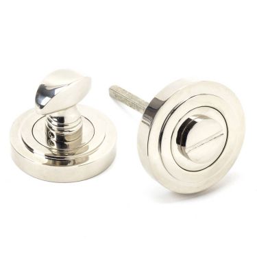 Click Here To Enlarge This Photo Of 45740 From The Anvil Polished Nickel Round Thumbturn Set &lpar;Art Deco&rpar;