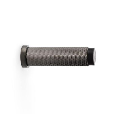 Click Here To Enlarge This Photo Of AW600-75-DBZPVD - Alexander & Wilks Brunel Diamond Knurled 75mm Cylinder Doorstop - Dark Bronze PVD