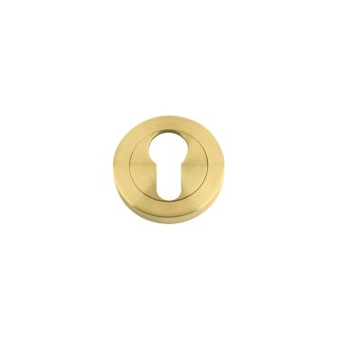 Click Here To Enlarge This Photo Of ZPZ001-FSB - Zoo Hardware Stanza Euro Profile Escutcheon &lpar;50mm dia&rpar; Favo Satin Brass &lpar;Designer Range&rpar;