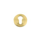 ZPZ001-FSB - Zoo Hardware Stanza Euro Profile Escutcheon &lpar;50mm dia&rpar; Favo Satin Brass &lpar;Designer Range&rpar;