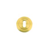 ZPZ002-FSB - Zoo Hardware Stanza Standard Profile Escutcheon &lpar;50mm dia&rpar; Favo Satin Brass &lpar;Designer Range&rpar;