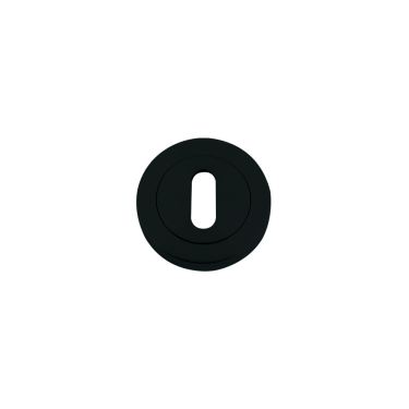 Click Here To Enlarge This Photo Of ZPZ002-OMB - Zoo Hardware Stanza Standard Profile Escutcheon &lpar;50mm dia&rpar; Oscuro Matt Black &lpar;Designer Range&rpar;