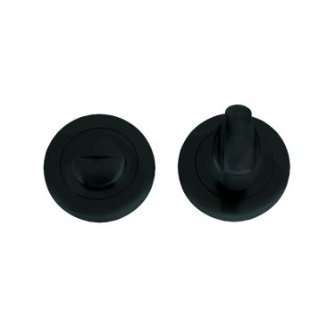 Click Here To Enlarge This Photo Of ZPZ004-OMB - Zoo Hardware Stanza Turn and Release &lpar;50mm dia&rpar; Oscuro Matt Black &lpar;Designer Range&rpar;