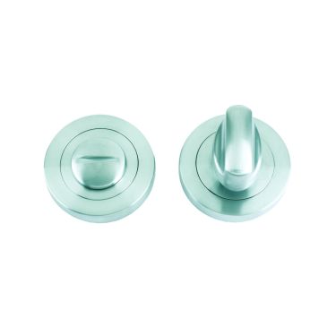 Click Here To Enlarge This Photo Of ZPZ004SN - Zoo Hardware Stanza Turn and Release &lpar;50mm dia&rpar; Satin Nickel &lpar;Designer Range&rpar;