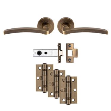 Click Here To Enlarge This Photo Of UDP009AB&sol;INTB - Carlisle Brass 'Tavira' Ultimate Door Pack - Antique Brass