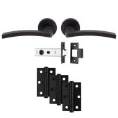UDP009MB&sol;INTB - Carlisle Brass 'Tavira' Ultimate Door Pack - Matt Black