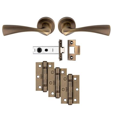 Click Here To Enlarge This Photo Of UDP007AB&sol;INTB - Carlisle Brass 'Sintra' Ultimate Door Pack - Antique Brass
