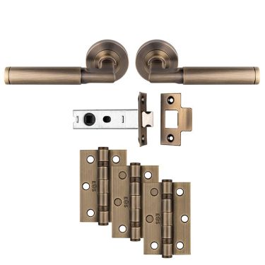 Click Here To Enlarge This Photo Of UDP006AB&sol;INTB - Carlisle Brass 'Belas' Ultimate Door Pack - Antique Brass