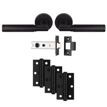 Click Here To Enlarge This Photo Of UDP006MB&sol;INTB - Carlisle Brass 'Belas' Ultimate Door Pack - Matt Black