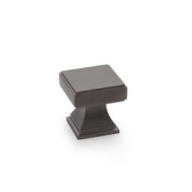 Click Here To Enlarge This Photo Of AW806-30-DBZPVD - Alexander & Wilks Jesper Square Cabinet Cupboard Knob - Dark Bronze PVD - 30mm