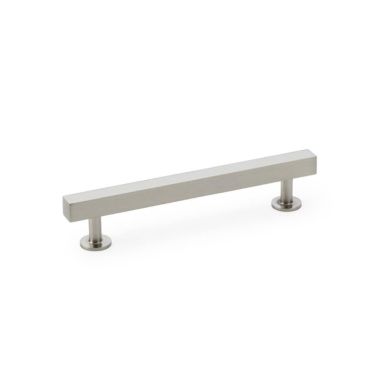 Click Here To Enlarge This Photo Of AW815-128-SN - Alexander & Wilks Square T-Bar Cabinet Pull Handle - Satin Nickel - 128mm Centres