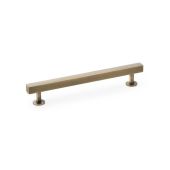 AW815-160-AB - Alexander & Wilks Square T-Bar Cabinet Pull Handle - Antique Brass - 160mm Centres