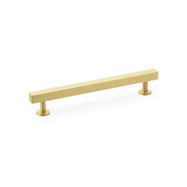 Click Here To Enlarge This Photo Of AW815-160-SB - Alexander & Wilks Square T-Bar Cabinet Pull Handle - Satin Brass - 160mm  Centres