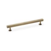 AW815-192-AB - Alexander & Wilks Square T-Bar Cabinet Pull Handle - Antique Brass - 192mm Centres