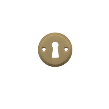 Click Here To Enlarge This Photo Of Atlantic - MHRKESB Millhouse Brass Solid Brass Open Key Hole Escutcheons - Satin Brass