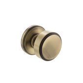 Atlantic - MH350SMKAB Millhouse Brass 'Boulton' Stepped Mortice Knob on Concealed Fix Rose - Antique Brass