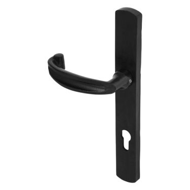Click Here To Enlarge This Photo Of DuraTique&comma; 92mm Multipoint Lock Bow Lever Handles - Stainless Steel Black Antique Finish 44-68mm &lpar;CO7200C-TMB&rpar;