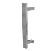BLU Performance Offset Rectangular 'T' Bar Pull Handle&comma; 400mm&comma; Secret Fix for Aluminium sliding doors&comma; G316 Satin Stainless Steel &lpar;HAB77-KIT-400-SA-SSS&rpar;