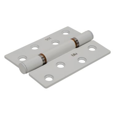 Click Here To Enlarge This Photo Of BLU Performance Butt Hinge Square Corner&comma; 102 x 76 x 3mm&comma; 316 Stainless Steel - White &lpar;HQ4-WH&rpar;