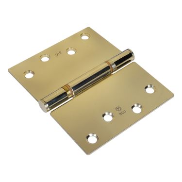 Click Here To Enlarge This Photo Of BLU Performance Projection Hinge Square Corner&comma; 125mm x 102 x 3mm&comma; 316 Stainless Steel in a PVD Polished Brass Finish &lpar;HQ45-PPB&rpar;