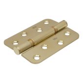 BLU Performance Butt Hinge Radius Corner&comma; 102 x 76 x 3mm&comma; 316 Stainless Steel in a PVD Polished Brass Finish &lpar;HQ4R-PPB&rpar;