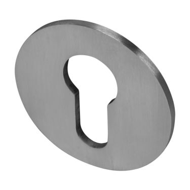 Click Here To Enlarge This Photo Of BLU Performance Self Adhesive Round Euro Profile Escutcheon&comma; 3mm Thick&comma; 52mm Diameter&comma; 316 Satin Stainless Steel &lpar;KM058-SSS&rpar;
