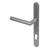 BLU Performance Mitre Lever Door Handle on Backplate &lpar;Unsprung&rpar; 92mm c&sol;c&comma; 316 Satin Stainless Steel &lpar;KM070-SSS&rpar;