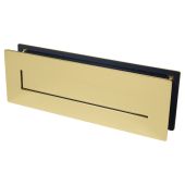 BLU Performance Sleeved Letter Plate&comma; 330 x 110mm&comma; Up to 68mm Door Thickness&comma; 316 Stainless Steel in a PVD Polished Brass Finish &lpar;LP400-PPB&rpar;