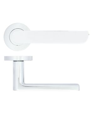Click Here To Enlarge This Photo Of ZPA040-CP - Zoo Hardware Stanza 'Valencia' Lever Handles on Round Rose - Polished Chrome &lpar;Contract Range&rpar;